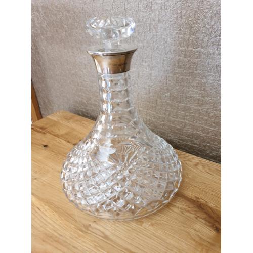 **?65** Ships Decanter with Silver Collar