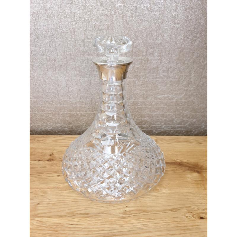 **?65** Ships Decanter with Silver Collar