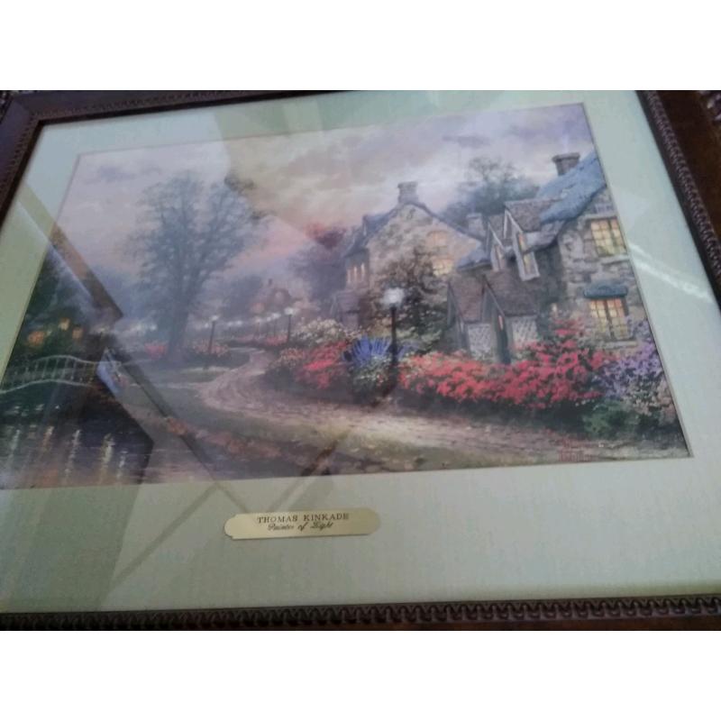 Beautiful Thomas Kinkade framed limited edition print art painting