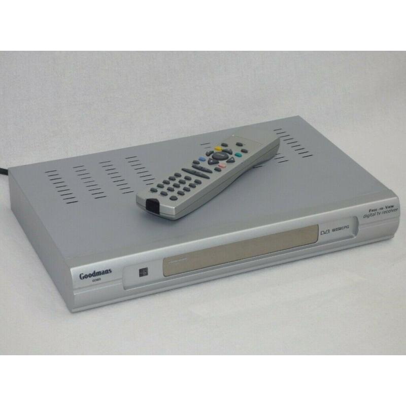 Goodmans GDB3 DVB Freeview Digital TV Set Top Box TWIN SCART OUTPUT & Remote & Scart Lead