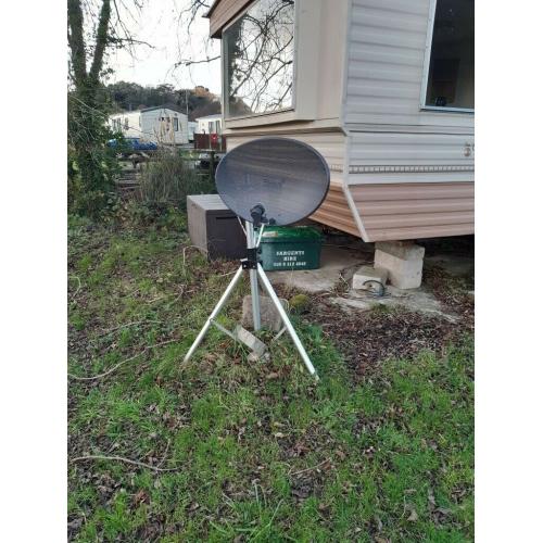 Satellite dish and stand
