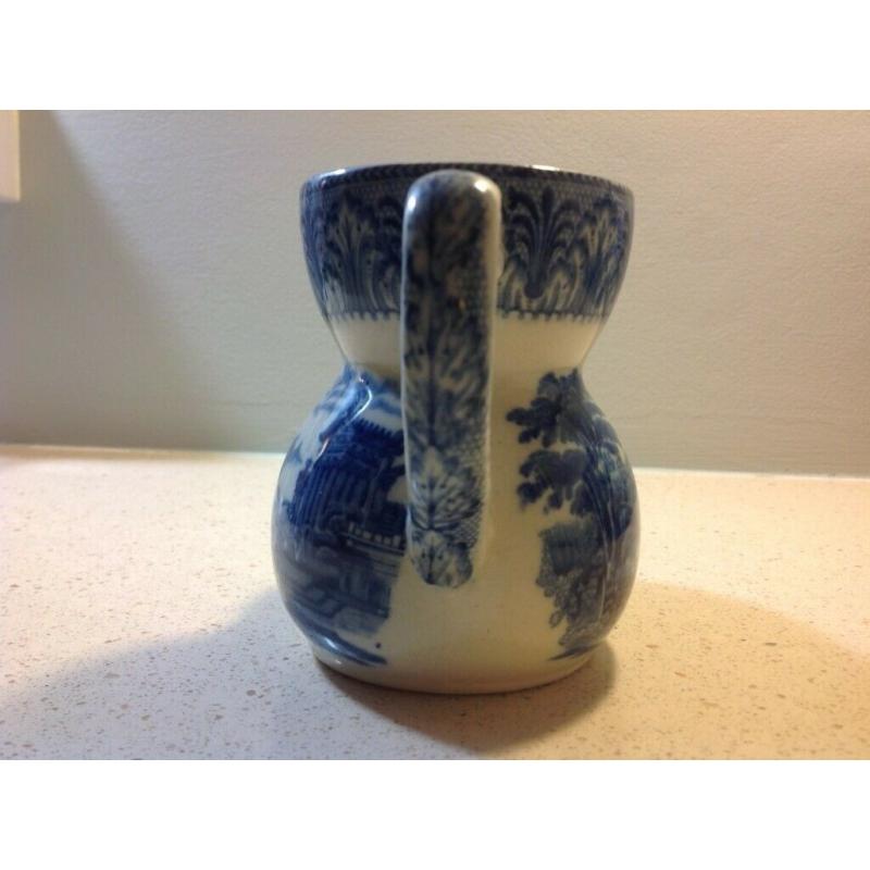 NEW LOW PRICE - BLUE AND WHITE CAULDON CHARIOT DESIGN SHAVING MUG