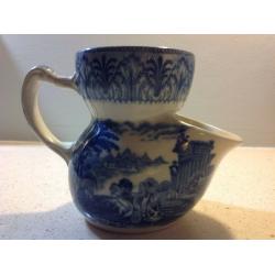 NEW LOW PRICE - BLUE AND WHITE CAULDON CHARIOT DESIGN SHAVING MUG
