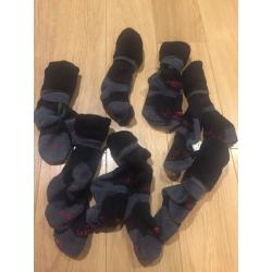 kids Bridgedale ski MERINO wool socks size xsmall, UK shoe 1-4, very good condition, pack of 7