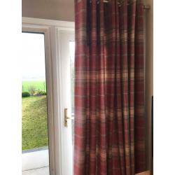 Two pairs of thermal lined curtains from Next