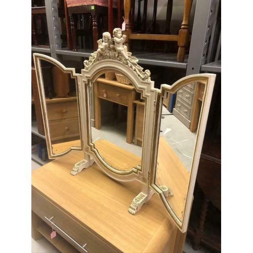 Antique/retro cherub mirror