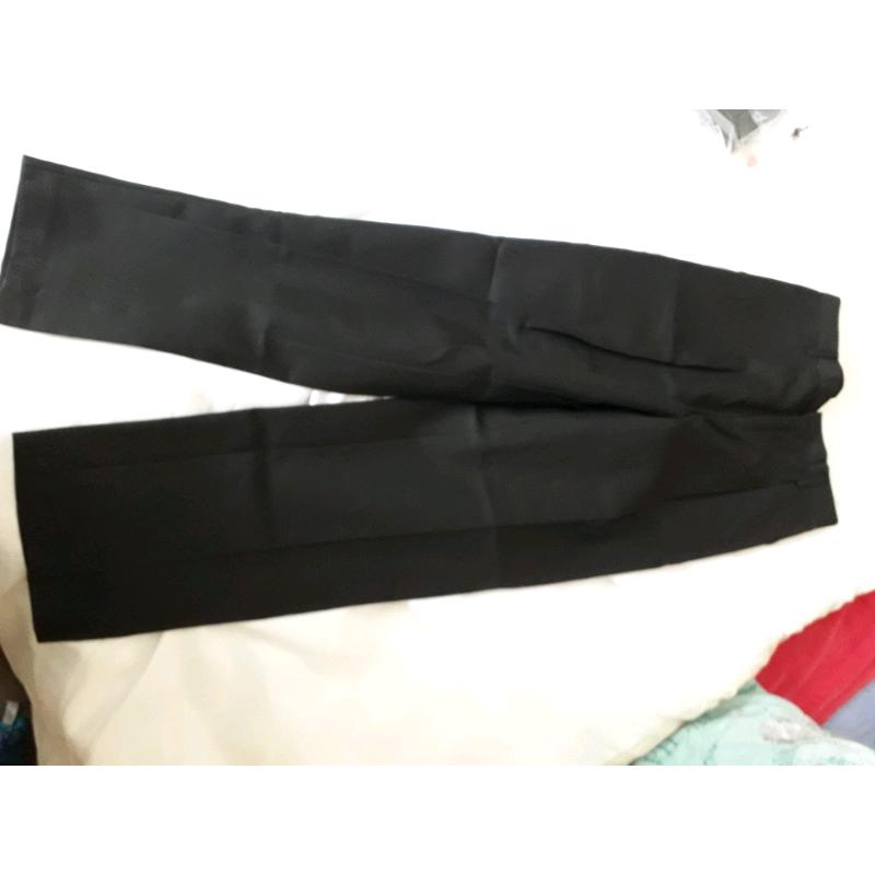 Boys black trousers age 11 new