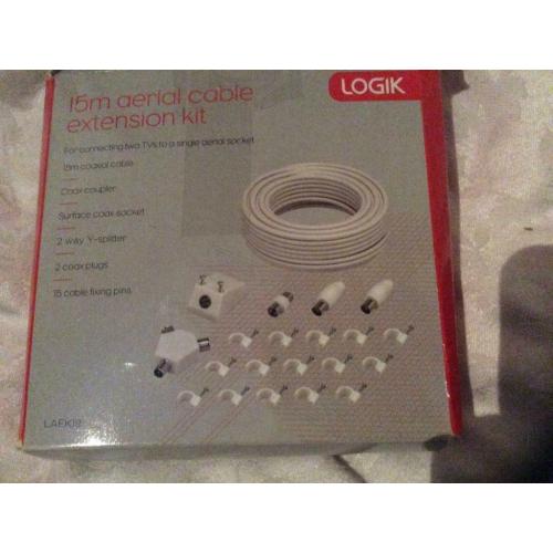 Logik 15M Aerial Cable Extension Kit