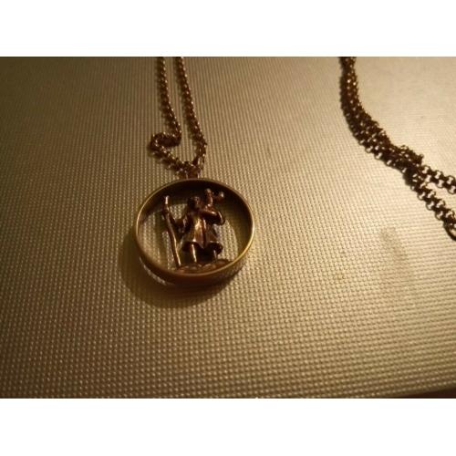 Gold st christopher