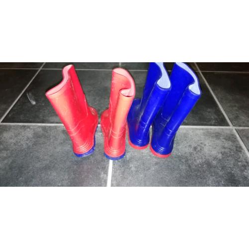 Child's Wellington Boots. 2 x Pairs. Size 7 & 8. (Get ready for Winter)