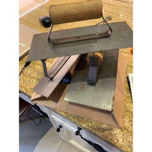 Job lot 30 5mm zig-zag edge adhesive trowel disposable