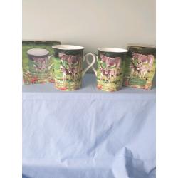 The Macneil Studio fine china mugs x 2 boxed
