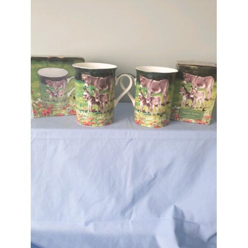 The Macneil Studio fine china mugs x 2 boxed