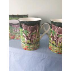 The Macneil Studio fine china mugs x 2 boxed