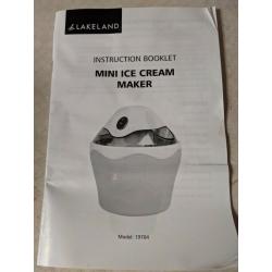 Lakeland 19704 Mini Ice Cream Maker machine