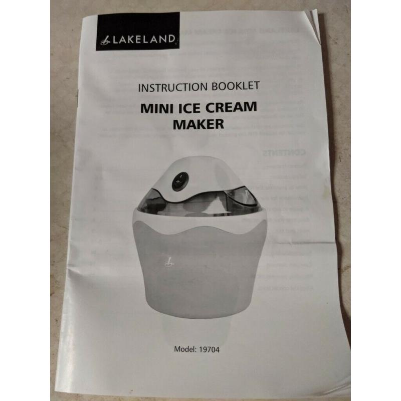 Lakeland 19704 Mini Ice Cream Maker machine