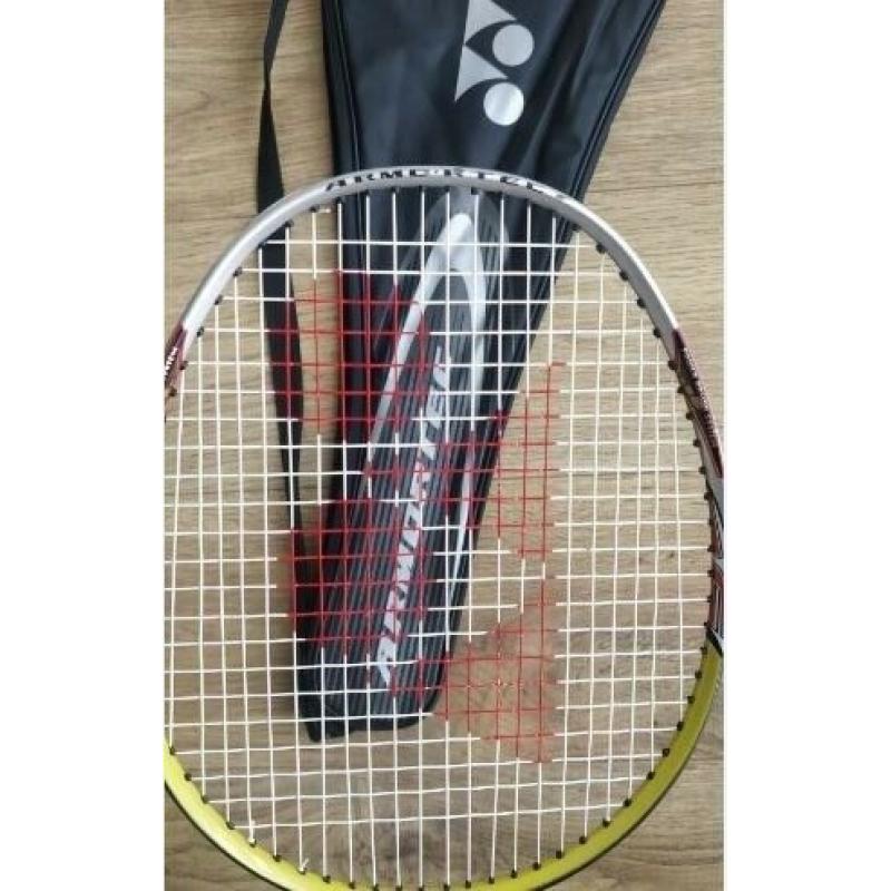 Badminton racquets with covers