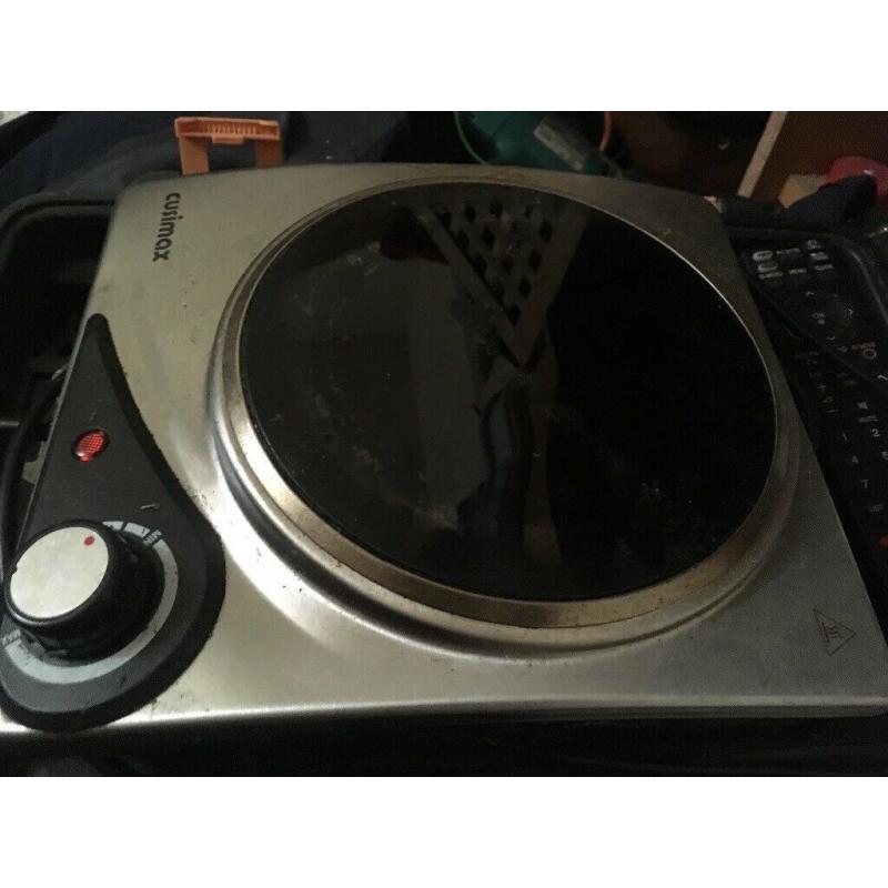Cusimax S106 1200W electric single with anti- burn attachment hot plate