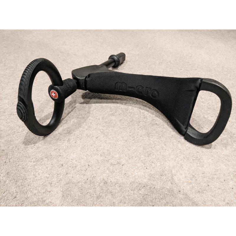 Micro scooter seat and O bar handle.