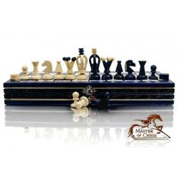 Lovely Blue KINGDOM Chess & Draughts 35cm / 13.8in Original Product from Master Of Chess
