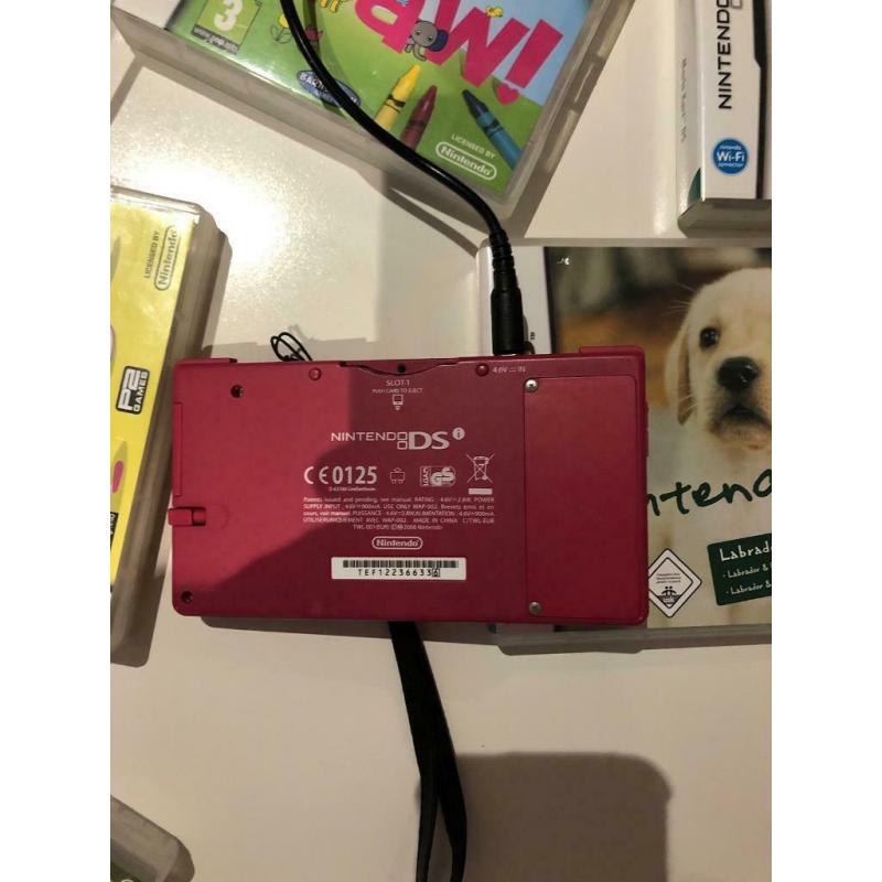 Nintendo DSI Pink with Games & Charger