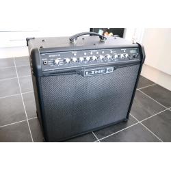 Line 6 spider IV 75 and left handed westwood electric guitar