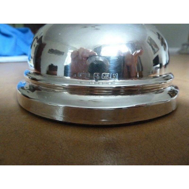 SOLID SILVER CAPSTAN INKWELL