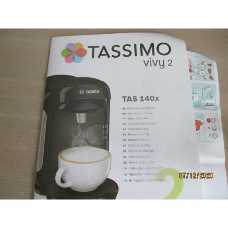 brand new Bosch Tassimo Vivy2 coffee machine. Red . Perfect condition